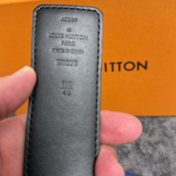Authentic men’s Louis Vuitton Ceinture LV Sunset belt monogram 100/40 - Picture 5 of 6